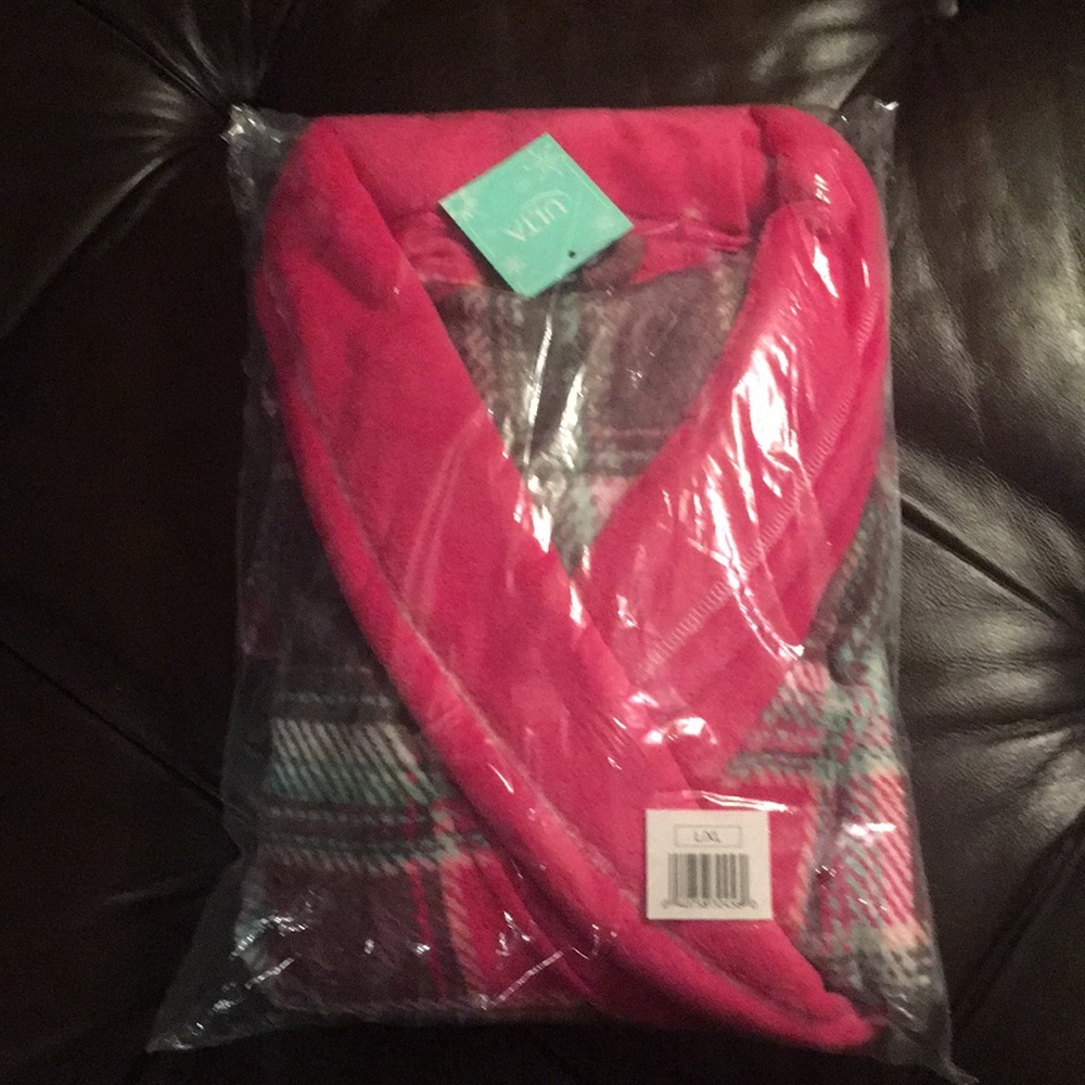 New Pink Plaid Robe from Ulta